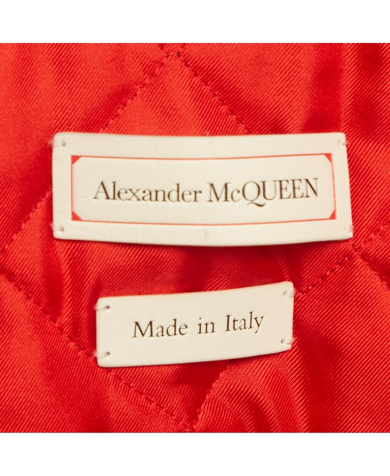 Pre-Owned Alexander Mcqueen Women's Leather Studded Biker Jacket