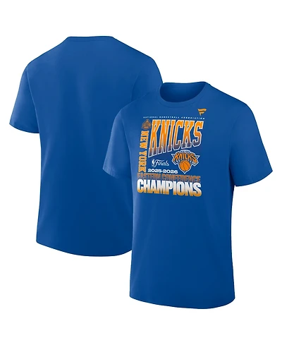 Fanatics Men's Royal New York Knicks 2026 Eastern Conference Champions Stacked Block T-Shirt