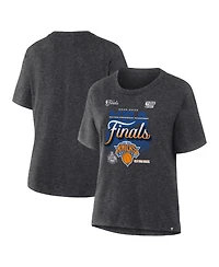 Fanatics Women's Charcoal New York Knicks 2026 Eastern Conference Champions Locker Room T-Shirt