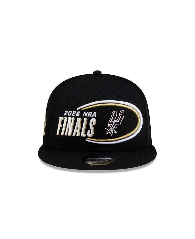 New Era Men's Black San Antonio Spurs 2026 Western Conference Champions Locker Room 9FIFTY Snapback Hat