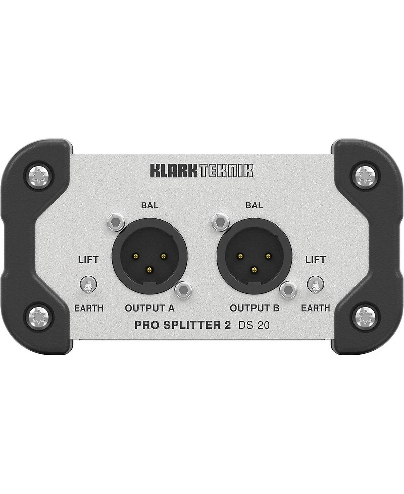 Klark Teknik Pro Splitter 2 Ds 20 Passive 1-In/2-Out Signal Splitter with Midas Transformer and Extended Dynamic Range