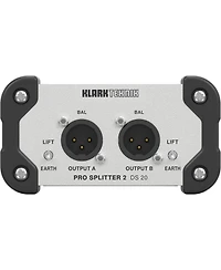 Klark Teknik Pro Splitter 2 Ds 20 Passive 1-In/2-Out Signal Splitter with Midas Transformer and Extended Dynamic Range
