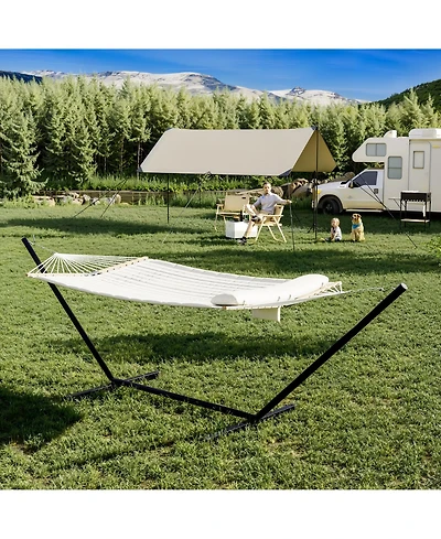 GarveeLife 12Feet 2 Person Outdoor Hammock with Stand Heavy Duty 450lb Capacity, Weather-Resistan Portable Carry Bag Perfect for Patio, Garden