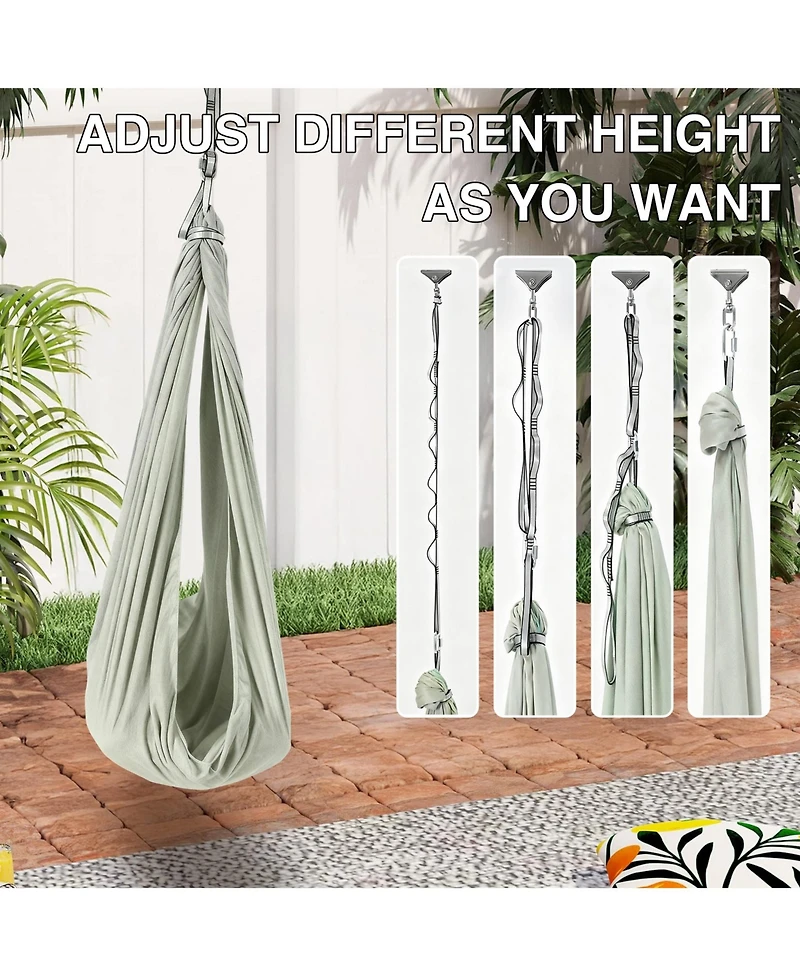 GarveeLife Dual-Layer Sensory Therapy Hammock Swing for Autism and Sensory Needs