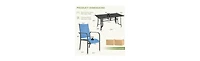 Erommy 7 Piece Patio Dining Set, Outdoor Table And Chairs Set For 6