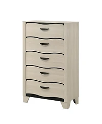 Kings Brand Furniture Engineered Wood and Contemporary Design Brielle 5-Drawer Chest