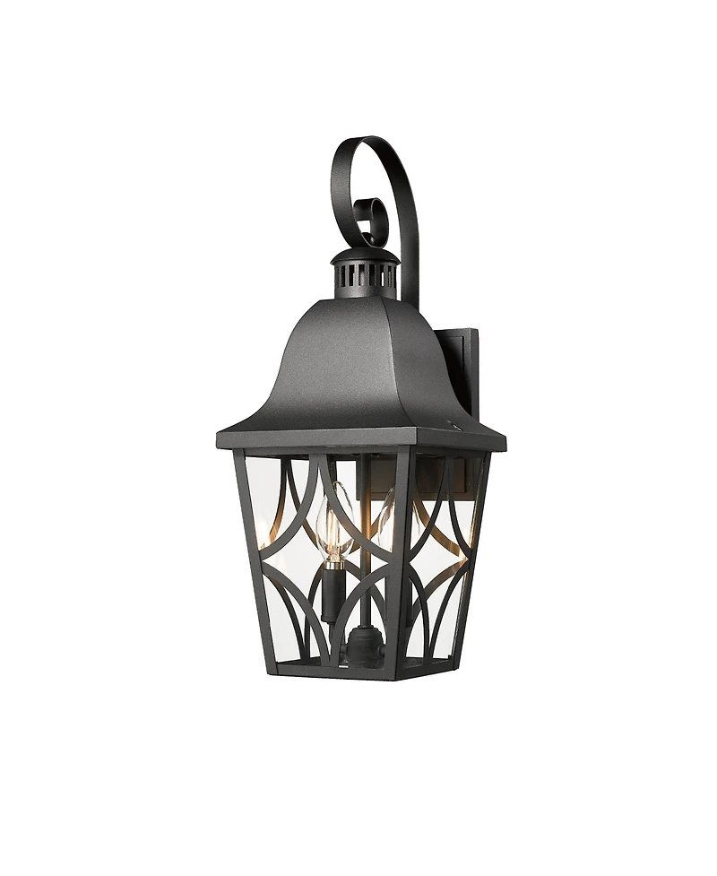 Midola Outdoor Wall Light Fixtures, Waterproof Exterior Wall Sconce Porch Lights, Matte Wall Lantern with Clear Glass, Outside Wall Mount Lighting