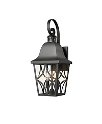 Midola Outdoor Wall Light Fixtures, Waterproof Exterior Wall Sconce Porch Lights, Matte Wall Lantern with Clear Glass, Outside Wall Mount Lighting