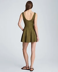 Kenneth Cole Women's Sleeveless Boatneck Mini Dress