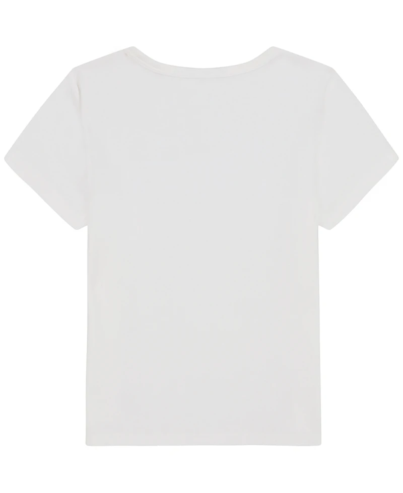 Tommy Hilfiger Girls' 7-16 Embroidered Short-Sleeve T-Shirt