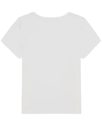 Tommy Hilfiger Girls' 7-16 Embroidered Short-Sleeve T-Shirt