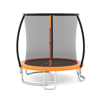 Ruie 8 feet Outdoor Heavy-Duty Recreational Trampoline with Enclosure Net Ladder