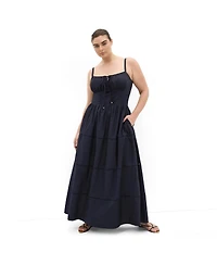 City Chic Women's Vani Corset Maxi Dress