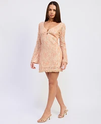 En Saison Women's Gigi Long-Sleeve Mini Dress