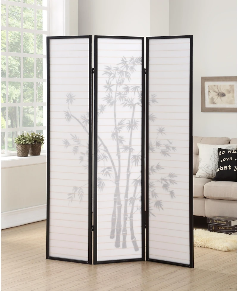 sumyeg 3-Panel Oriental Shoji Screen Room Divider Folding Privacy Screen for Indoor Room Separation and Decoration