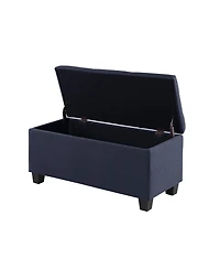flynama 3-In-1 Tufted Linen Storage Ottoman Bench Combination