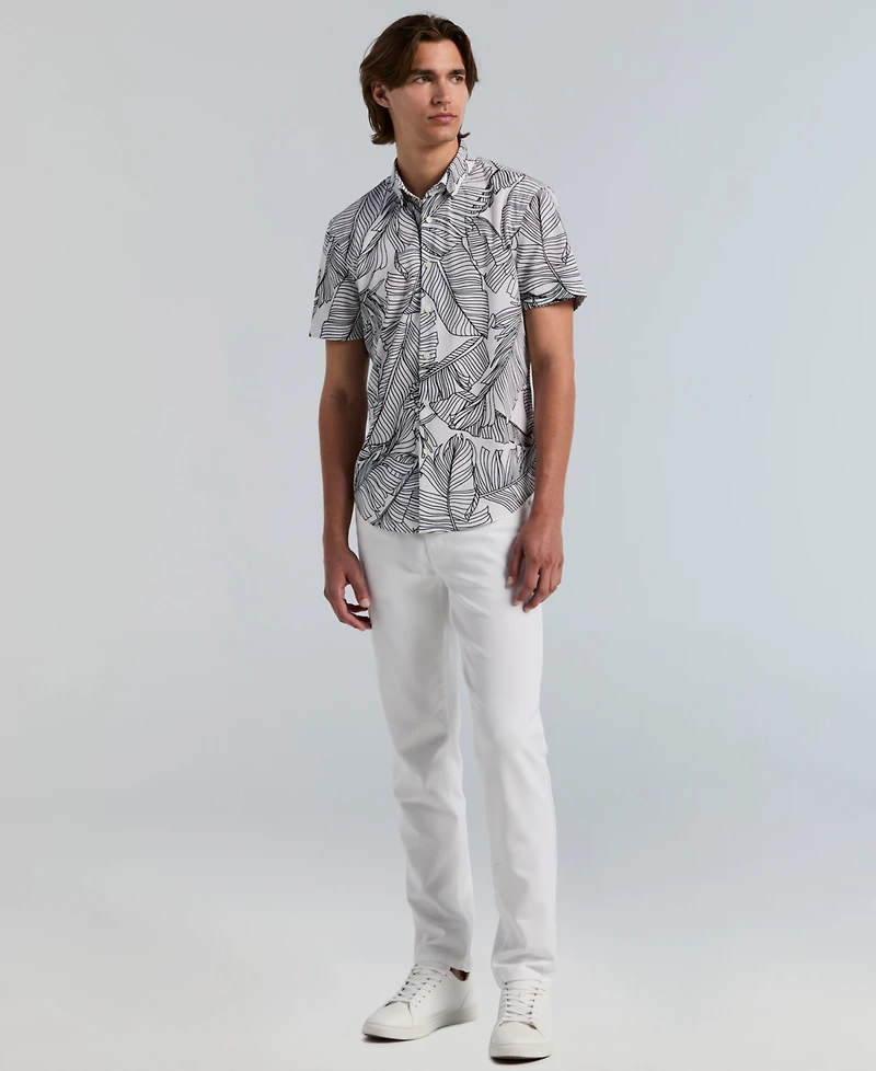 Perry Ellis Men's Slim-Fit Botanical Print Shirt