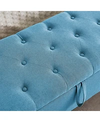 Flynama Linen Storage Ottoman Bench