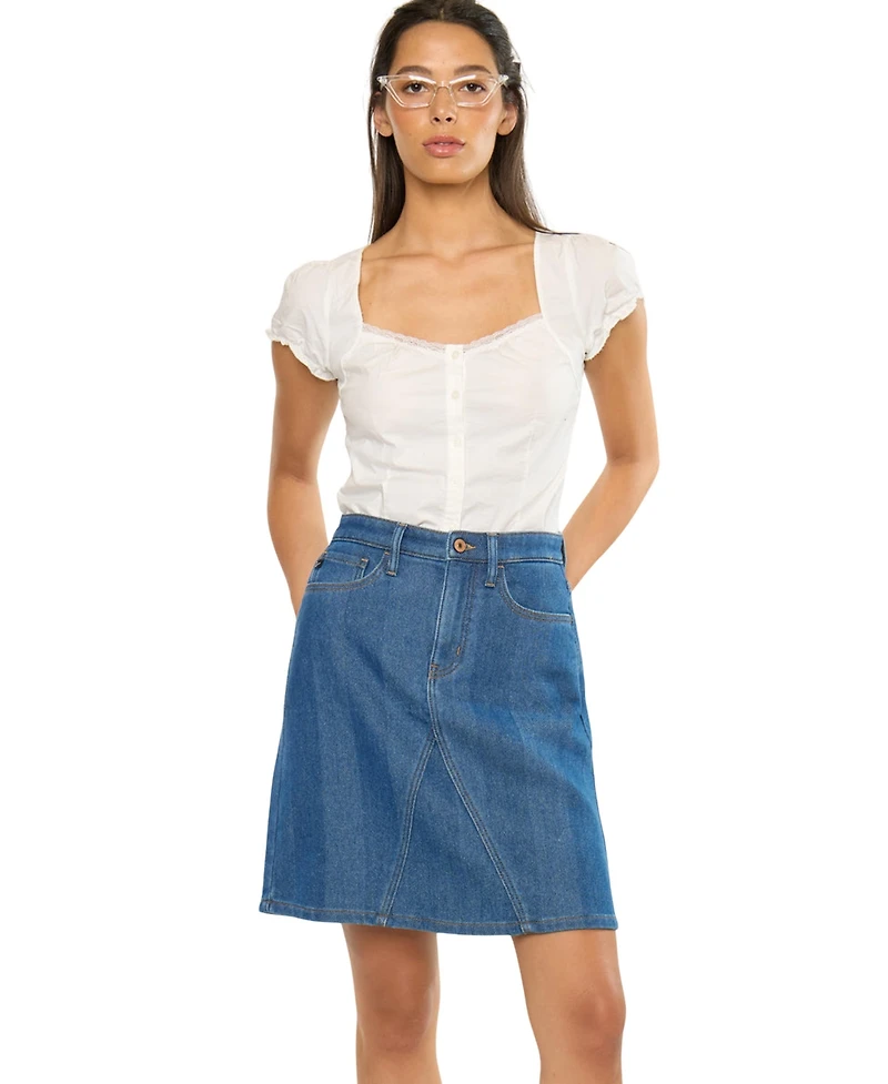 KanCan Women's Usa Trina High Rise Skirt
