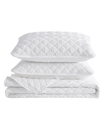 Linery & Co Diamond Textured Quilt Set With Shams