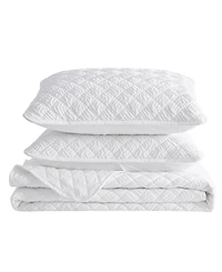 Linery & Co Diamond Textured Quilt Set With Shams