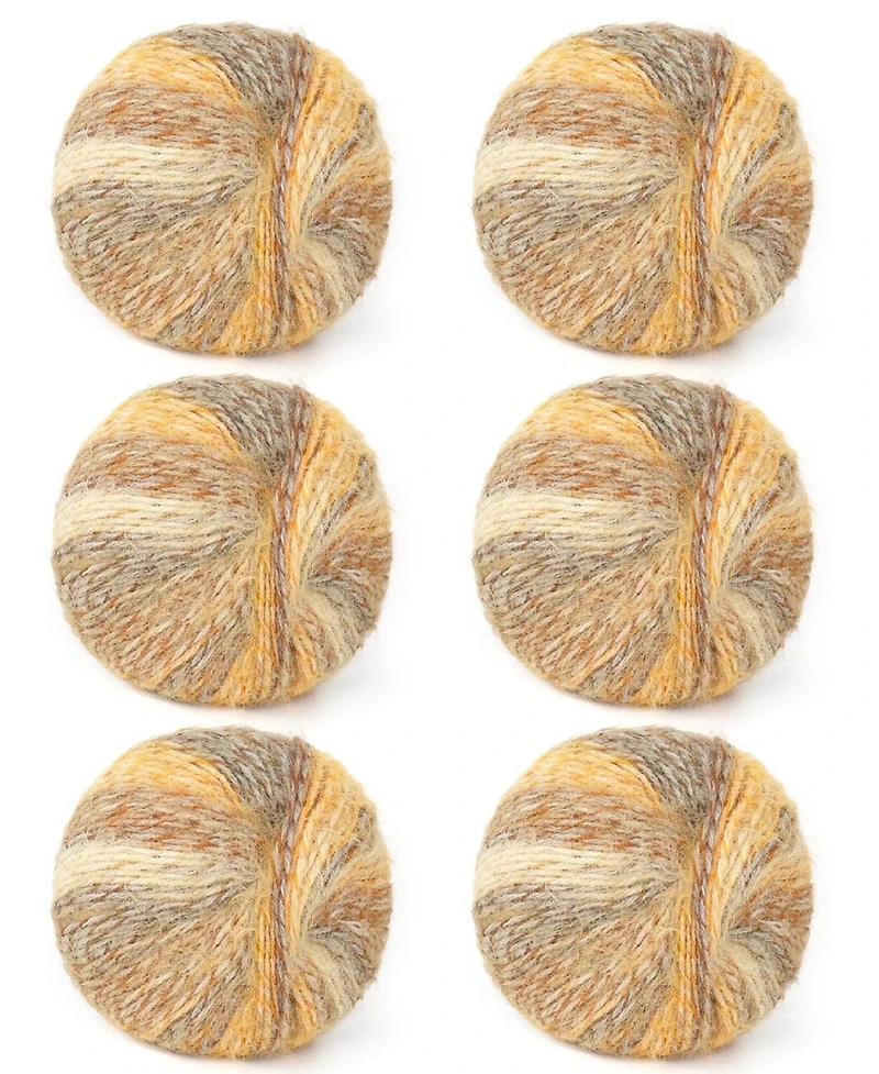 Aeelike 6-Piece Gradient Yarn Set for Crocheting, 50g Each, Soft Ombre Yarn Skeins for Diy Blankets Scarves Hats