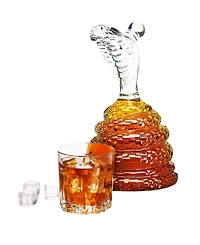 The Wine Savant King Cobra 17 oz. Whiskey Decanter
