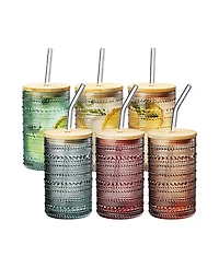 The Wine Savant Vintage Highball Glasses, Set of 6