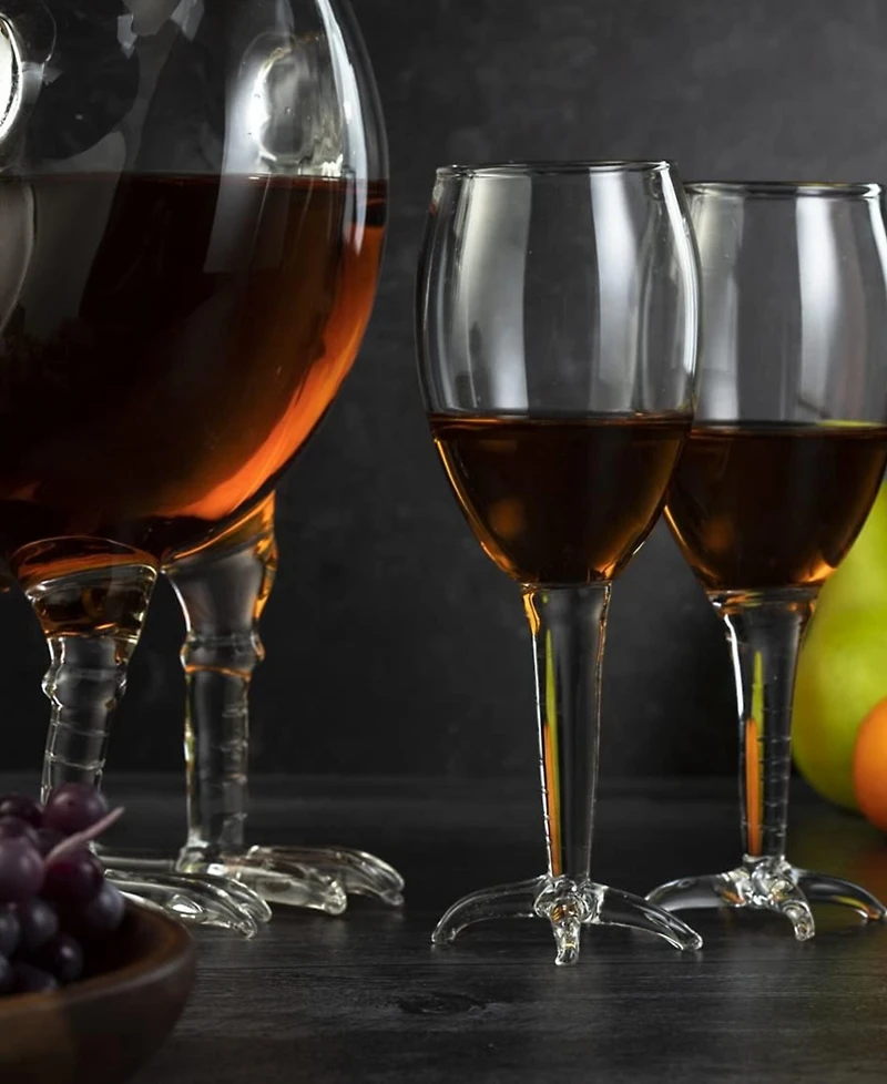 The Wine Savant Chicken Shaped 17 oz. Decanter Set