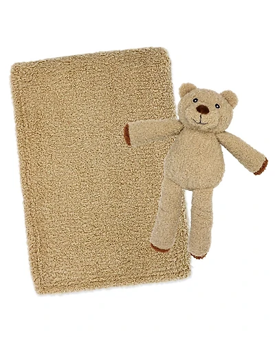 Tendertyme Kids' Chenille Blanket and Plush Bear, 2-Piece Set