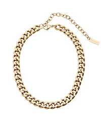 St. Moran Tarnish-Resistant Gold Curb Chain Alize Necklace