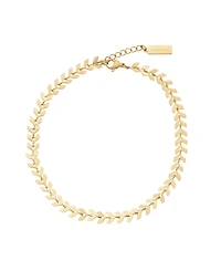 St. Moran Tarnish-Resistant Gold Alina Fishtail Chain Anklet