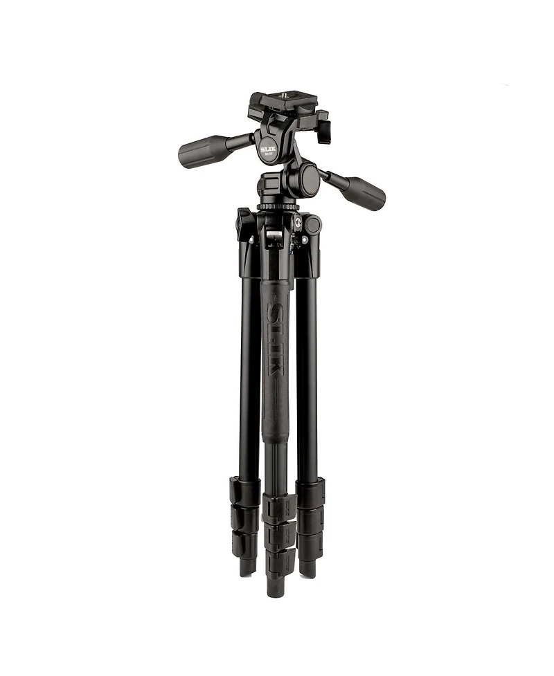Slik Pro Al-324 4-Section Aluminum Tripod with Sh-747 3-Way Pan Head