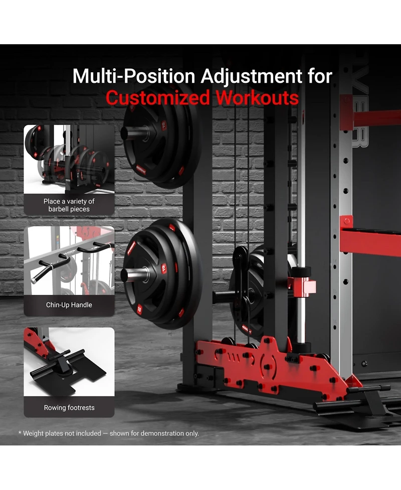 Harison All-in-One Power Rack with Chin-Up and Rowing Fitness System (Hrm-G30816)