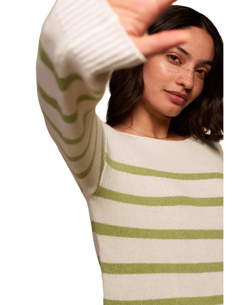 Celtic & Co. Women's Gauzy Boat Neck Sweater