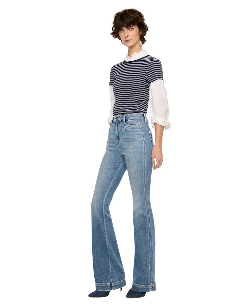 KanCan Women's Rachel High Rise Flare Jeans