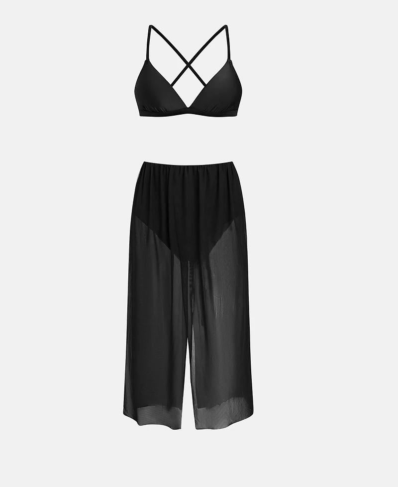 Cupshe Women's V-Neck Adjustable Strap Bikini Swimsuit Set