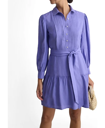 UNTUCKit Women's Seersucker Rita Shirt Dress