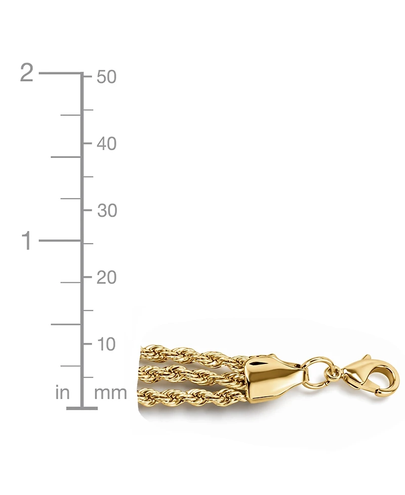 And Now This Triple Twisted Rope Chain Bracelet
