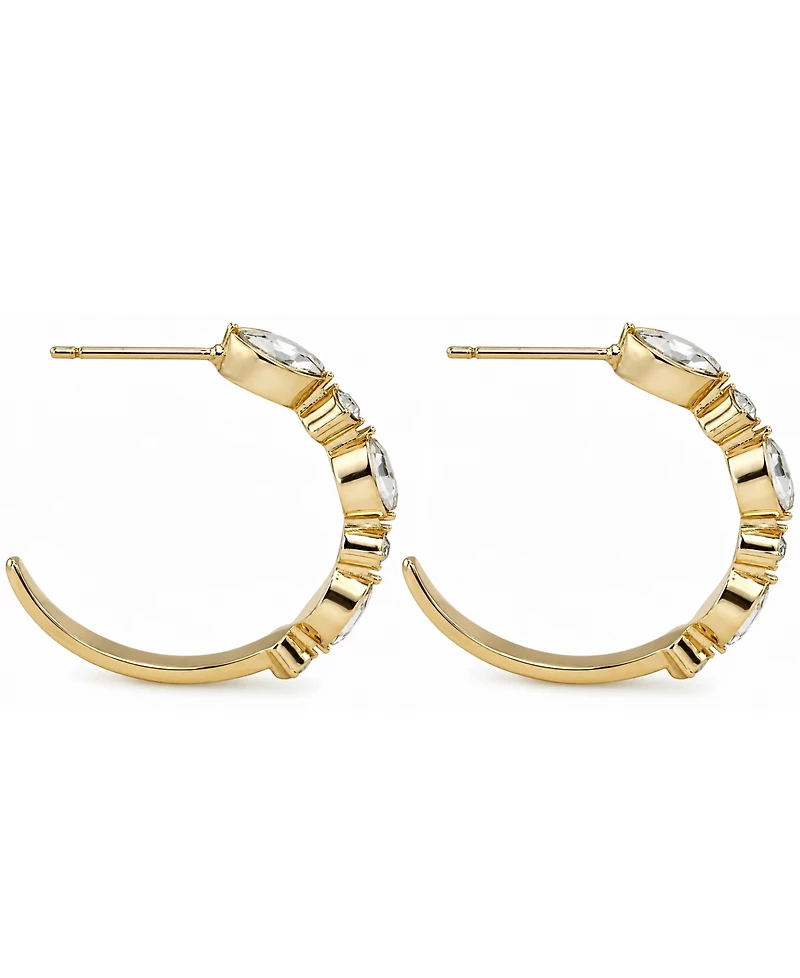And Now This Crystal C Hoop Earrings