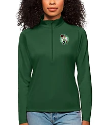 Antigua Women's Green Boston Celtics Tribute Half-Zip Sweatshirt