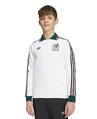 Adidas Big Boys and Girls White Mexico National Team Away Full-Zip Anthem Jacket