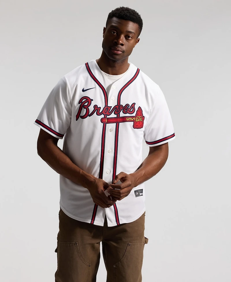 Nike Men's White Atlanta Braves Home Replica Jersey