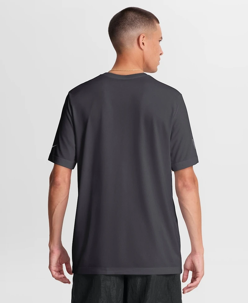 Nike Men's Anthracite Buffalo Bills Sideline Lead The Charge Legend Dri-fit T-Shirt