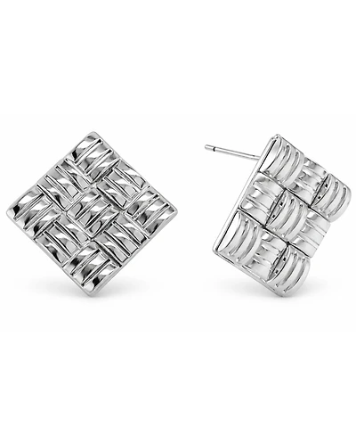 And Now This Diamond Shaped Post Earrings