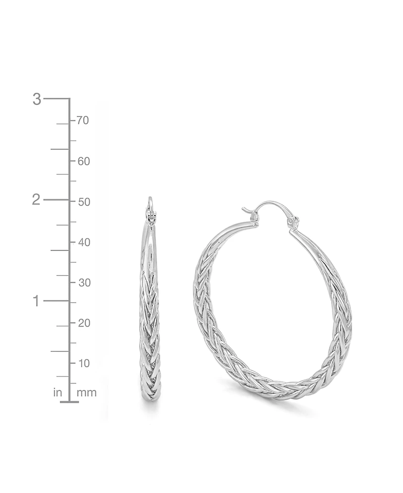 And Now This Braided Click Top Hoop Earrings