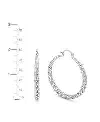 And Now This Braided Click Top Hoop Earrings