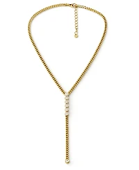 And Now This Cubic Zirconia Y Necklace