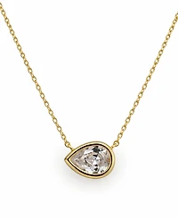And Now This Cubic Zirconia Pear Shaped Necklace