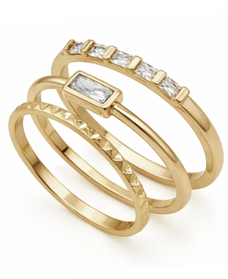 And Now This Cubic Zirconia Stack Ring